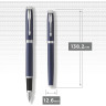 Ручка перьевая PARKER IM MATTE BLUE CT, F CW1931647